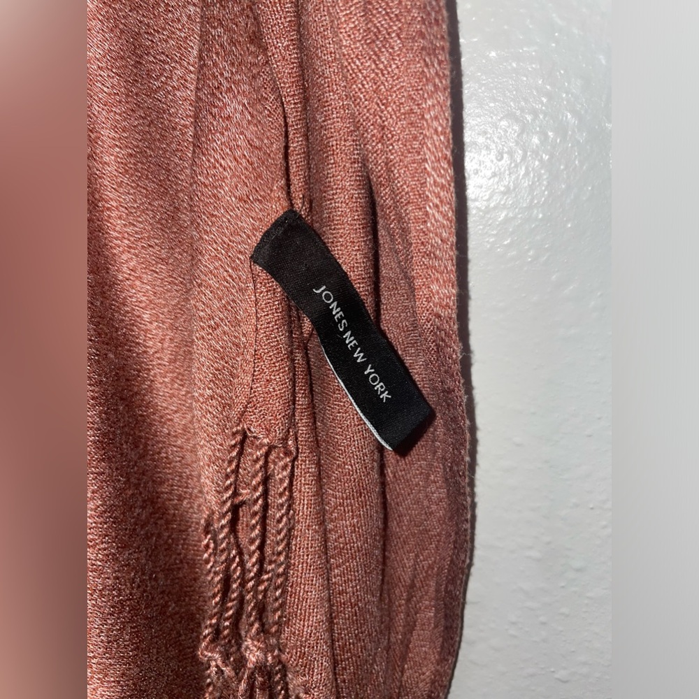 Jones New York rust colored scarf shawl